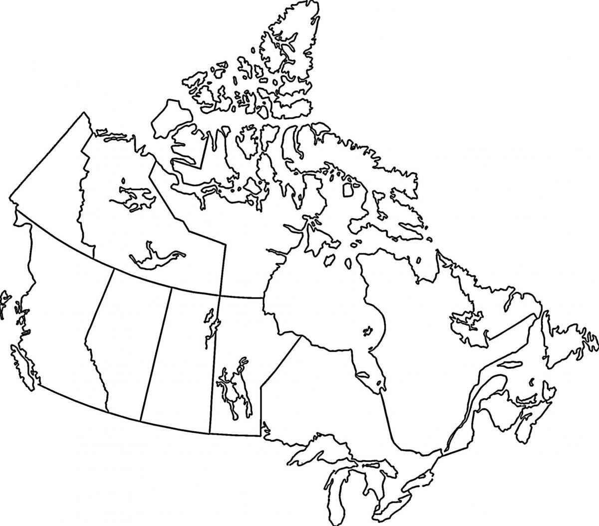 Pusta mapa Kanady