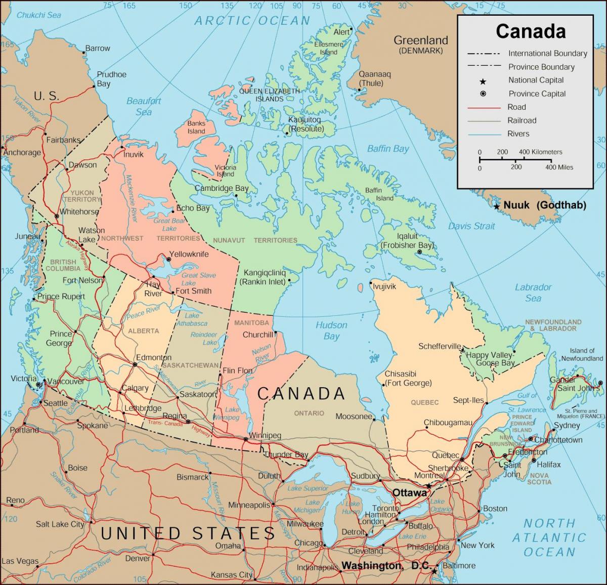 Mapa drogowa Kanady