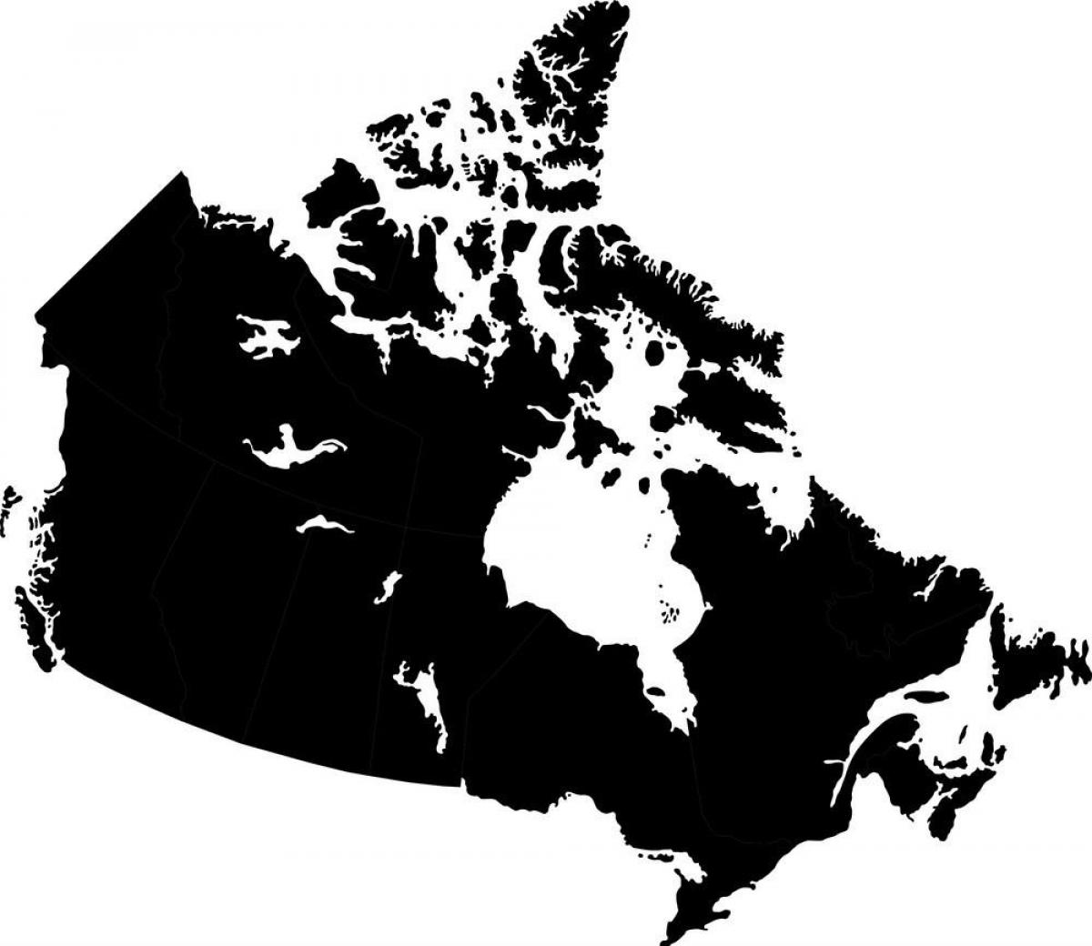 Kanadyjska mapa wektorowa