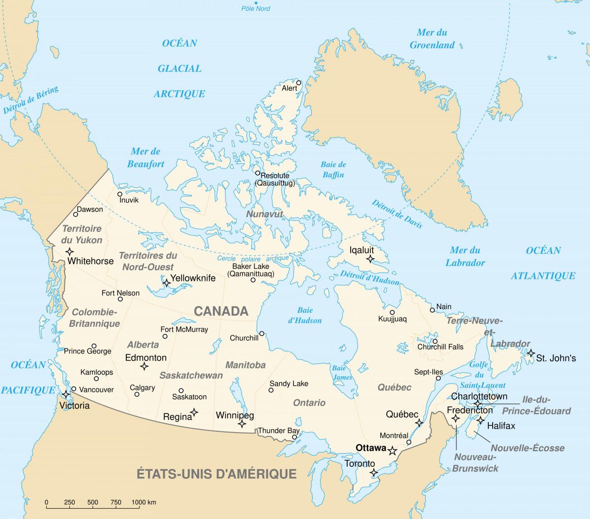 Mapa miasta Kanady